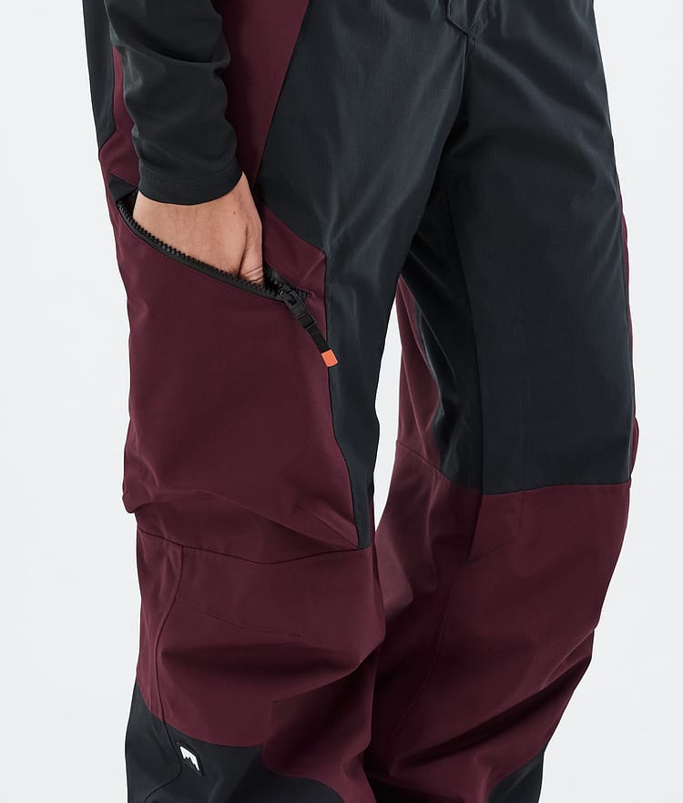 Montec Dozer W Snowboardbyxa Dam Burgundy/Black, Bild 6 av 6