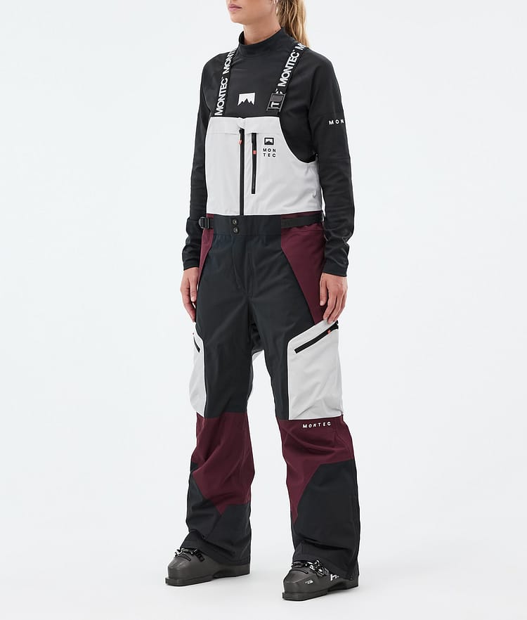 Montec Dozer W Skidbyxa Dam Light Grey/Black/Burgundy, Bild 1 av 6
