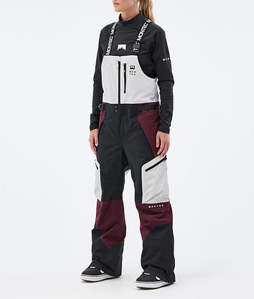 Montec Dozer W Snowboardbyxa Dam Light Grey/Black/Burgundy