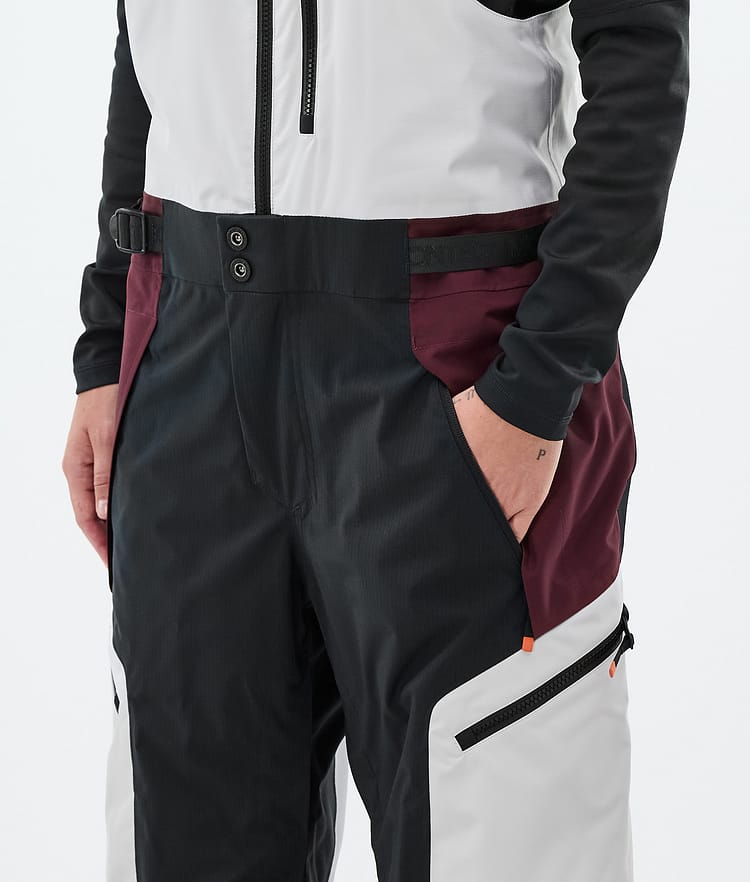 Montec Dozer W Snowboardbyxa Dam Light Grey/Black/Burgundy, Bild 4 av 6