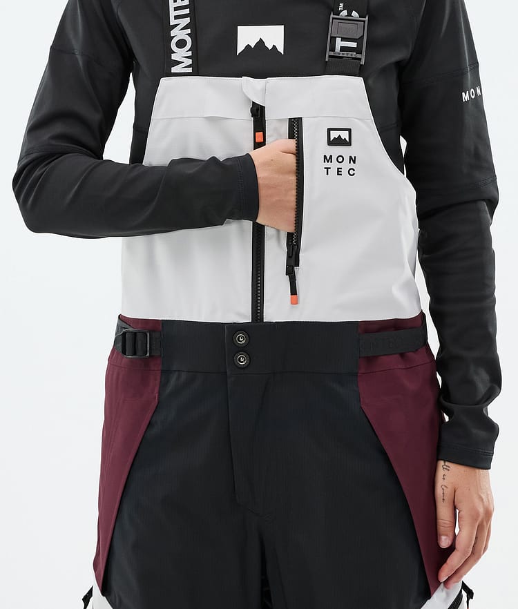 Montec Dozer W Skidbyxa Dam Light Grey/Black/Burgundy, Bild 5 av 6