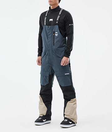 Montec Fawk Snowboardbyxa Man Metal Blue/Black/Sand