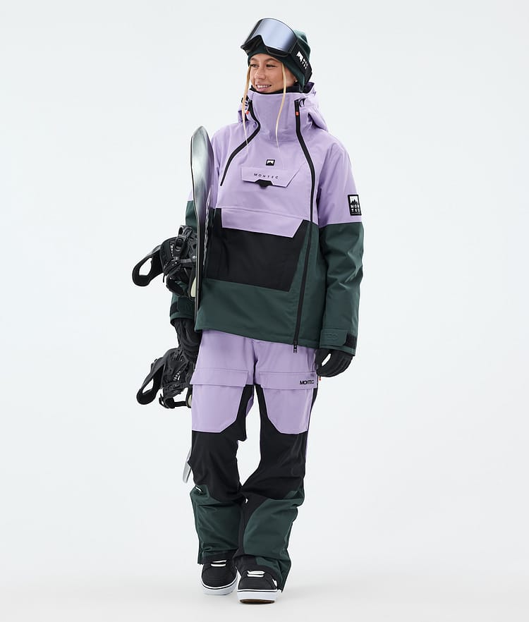 Montec Fawk W Snowboardbyxa Dam Faded Violet/Black/Dark Atlantic, Bild 2 av 7