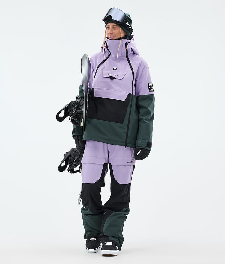 Montec Fawk W Snowboardbyxa Dam Faded Violet/Black/Dark Atlantic, Bild 3 av 8