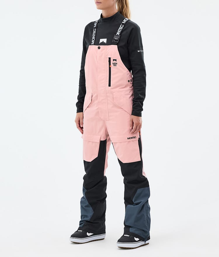 Montec Fawk W Snowboardbyxa Dam Soft Pink/Black/Metal Blue, Bild 1 av 7