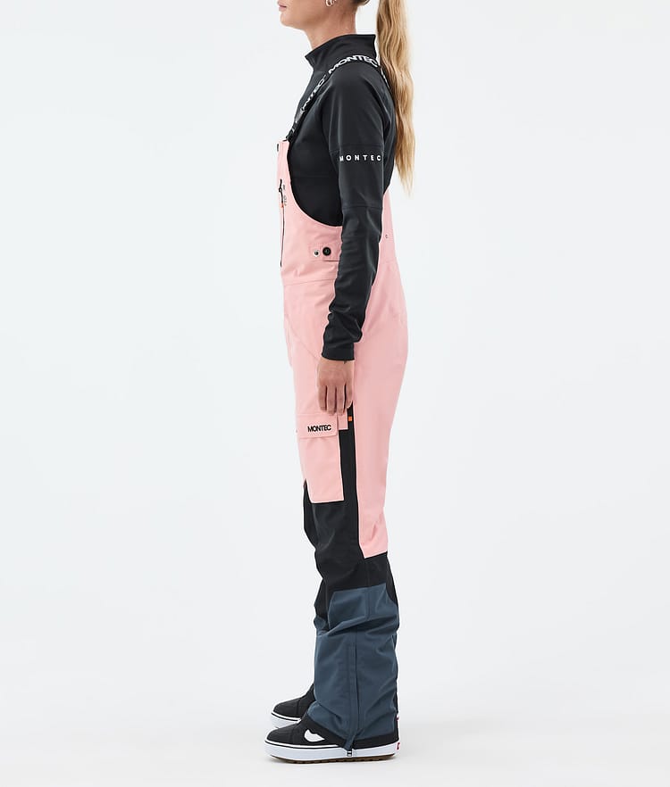 Montec Fawk W Snowboardbyxa Dam Soft Pink/Black/Metal Blue, Bild 3 av 7