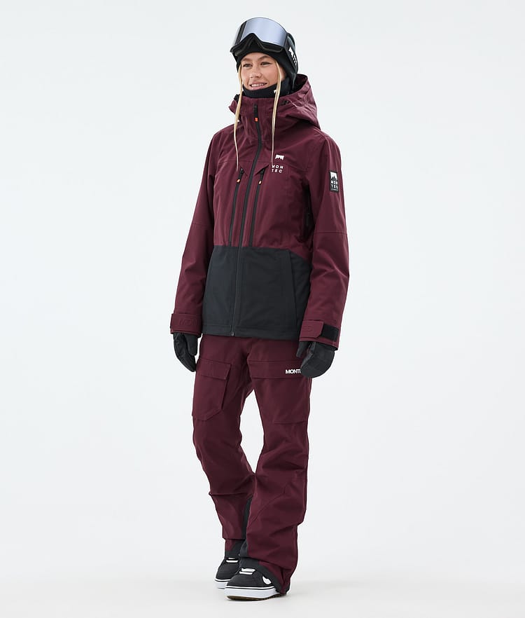 Montec Kirin W Snowboardbyxa Dam Burgundy, Bild 2 av 6