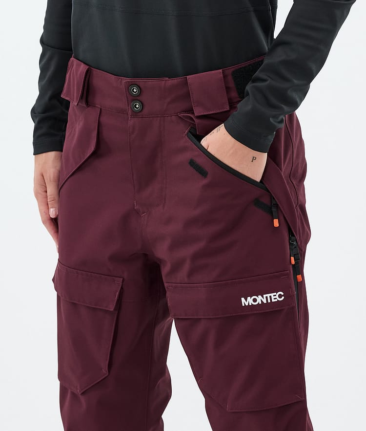 Montec Kirin W Snowboardbyxa Dam Burgundy, Bild 4 av 5