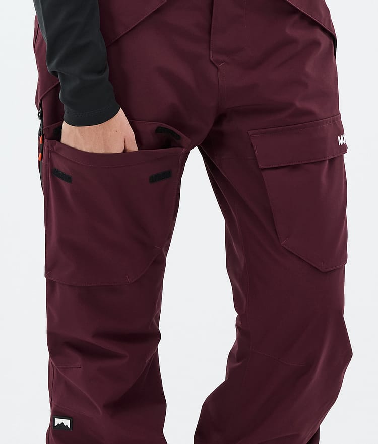 Montec Kirin W Snowboardbyxa Dam Burgundy, Bild 5 av 5