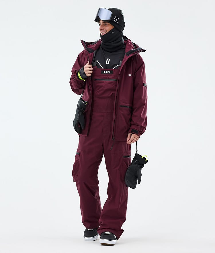 Dope Vertex Snowboardbyxa Herr Burgundy, Bild 2 av 7