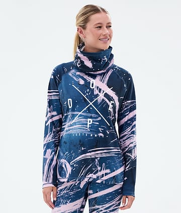 Dope Snuggle W Underställströja Dam 2X-Up Carvings Pink