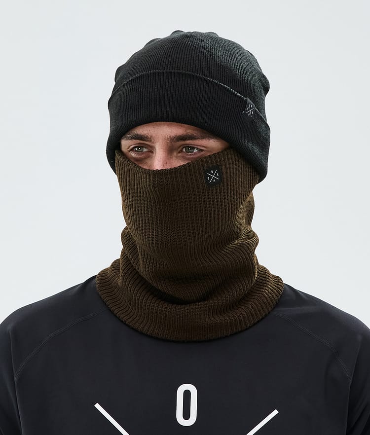 Dope 2X-Up Knitted Ansiktsmask Dark Brown, Bild 2 av 3
