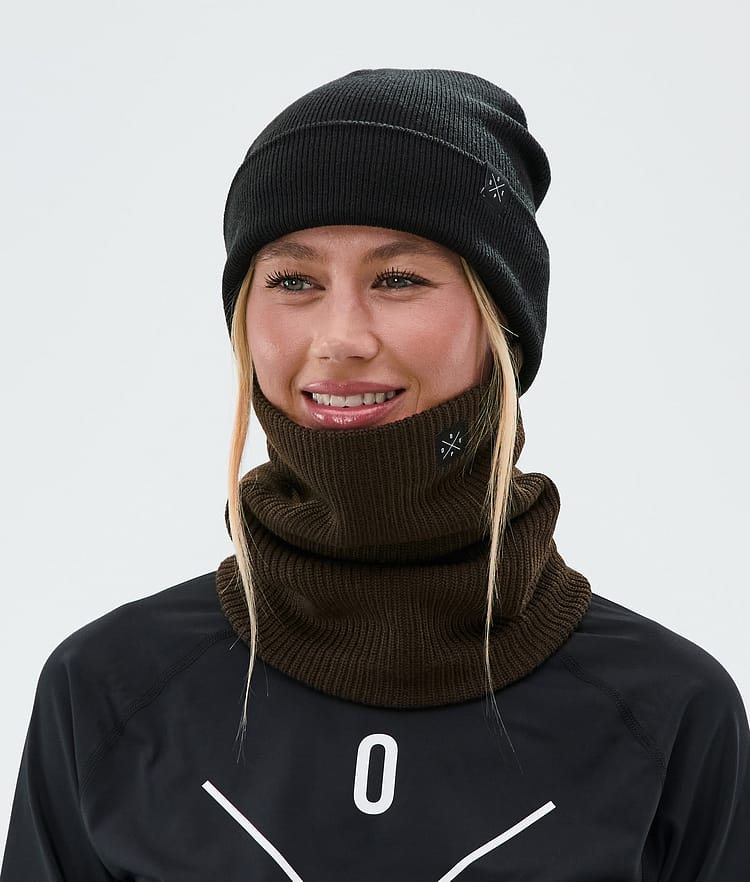 Dope 2X-Up Knitted Ansiktsmask Dark Brown, Bild 3 av 3
