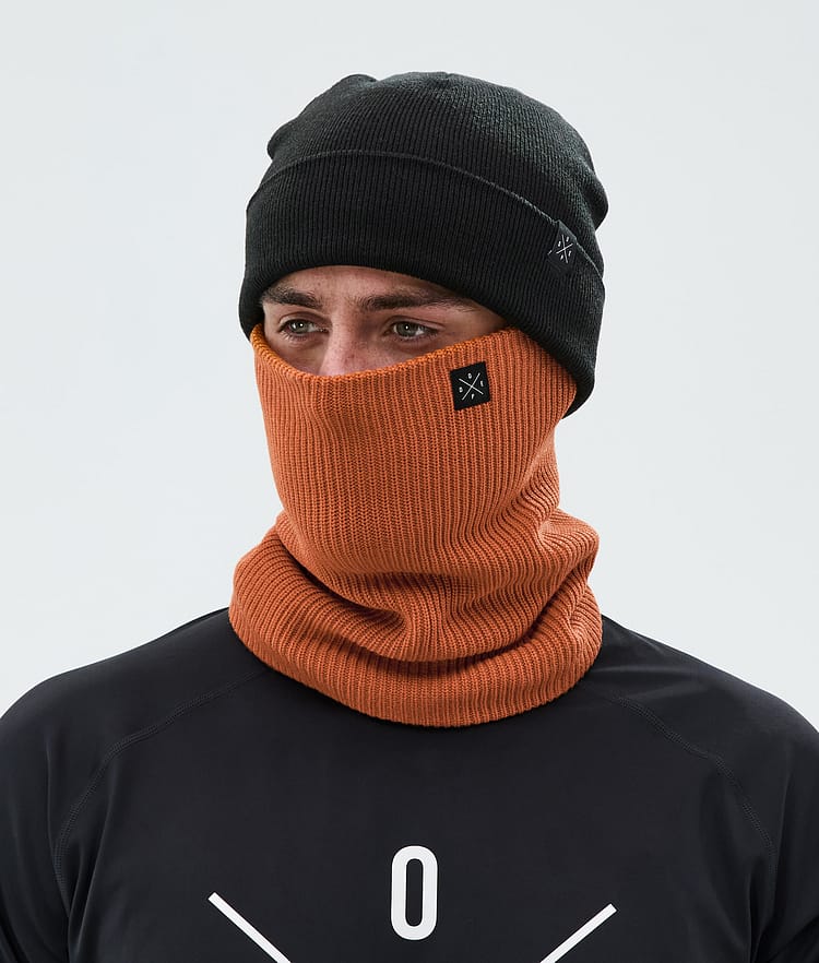 Dope 2X-Up Knitted Ansiktsmask Burned Orange, Bild 2 av 3