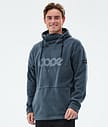 Dope Cozy II Fleecehood Herr Metal Blue