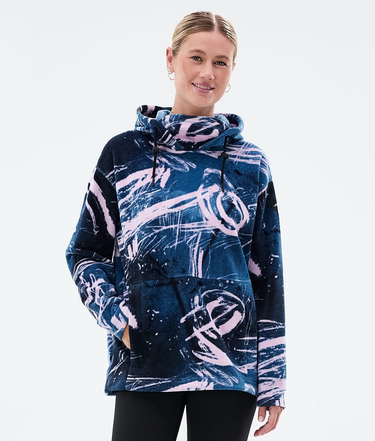 Dope Cozy II W Fleecehood Dam Carvings Pink, Bild 1 av 7