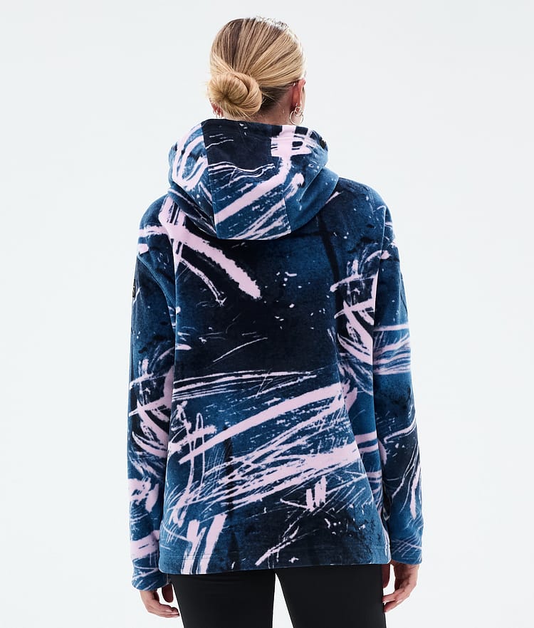 Dope Cozy II W Fleecehood Dam Carvings Pink, Bild 6 av 7