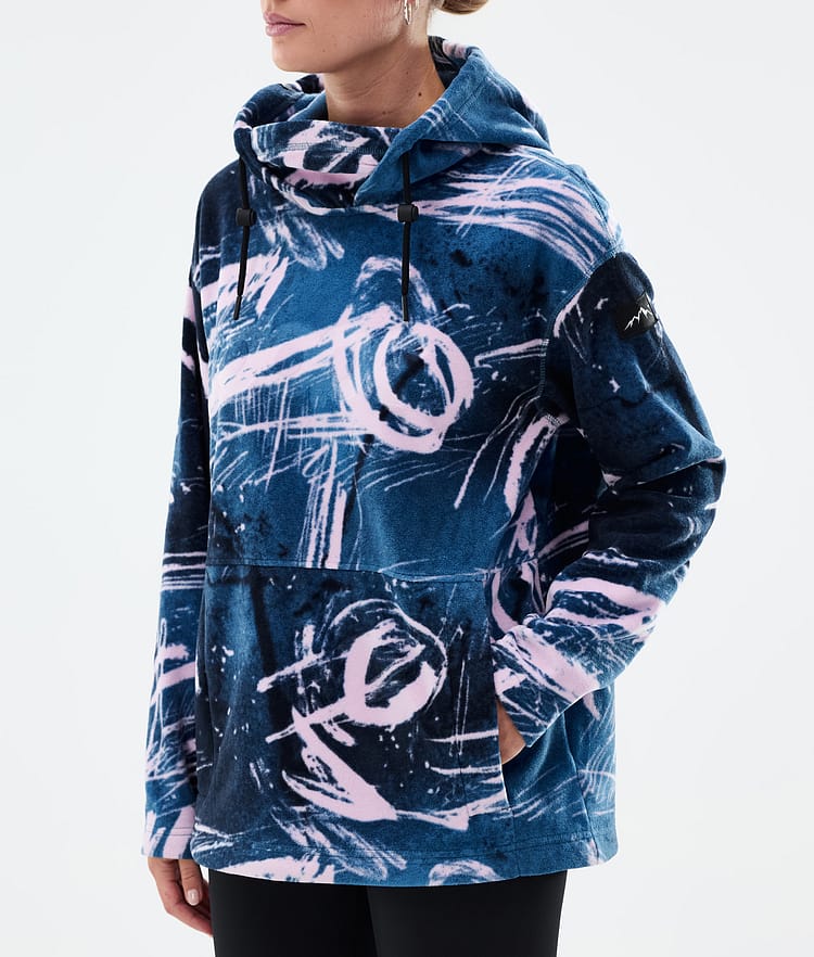 Dope Cozy II W Fleecehood Dam Carvings Pink, Bild 7 av 7