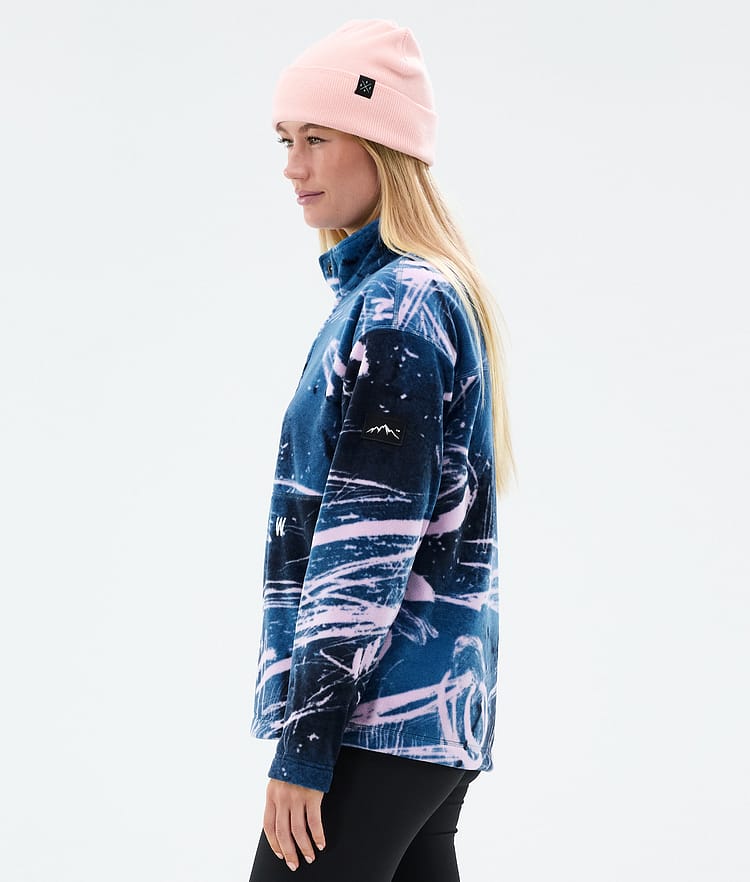 Dope Comfy W Fleecetröja Dam Carvings Pink, Bild 5 av 6