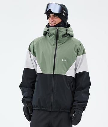 Dope Spartan Snowboardjacka Sport Moss Green/Light Grey/Black