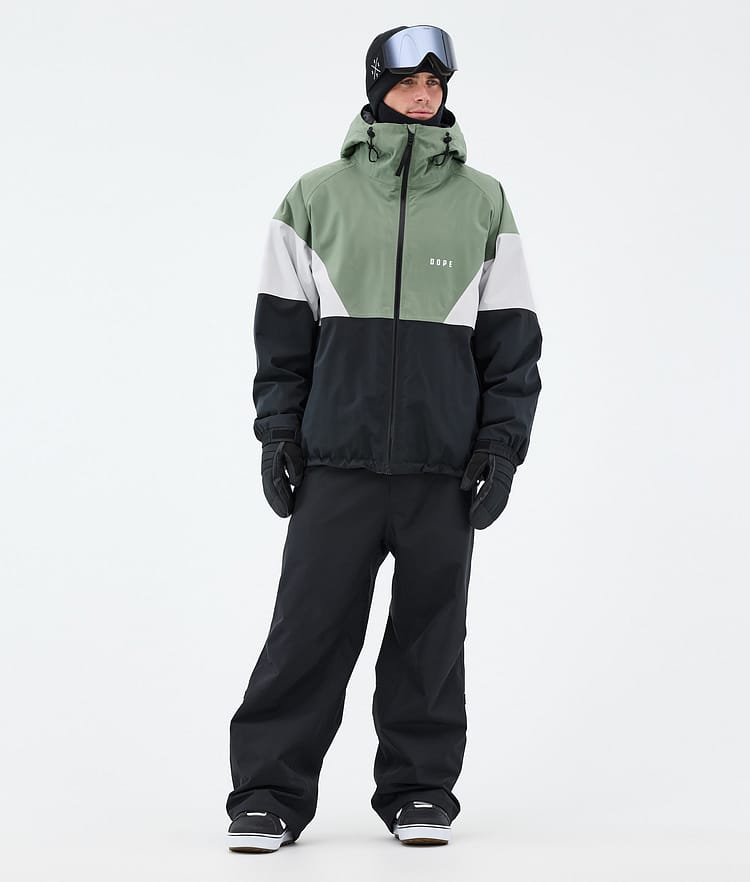 Dope Spartan Snowboardjacka Herr Sport Moss Green/Light Grey/Black, Bild 2 av 8
