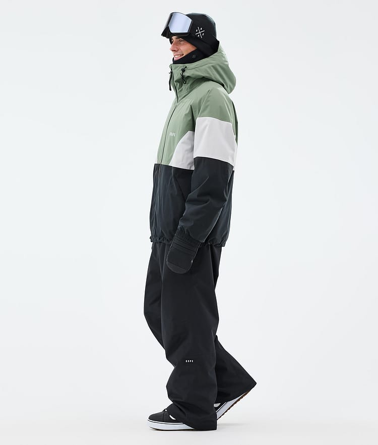 Dope Spartan Snowboardjacka Herr Sport Moss Green/Light Grey/Black, Bild 3 av 8