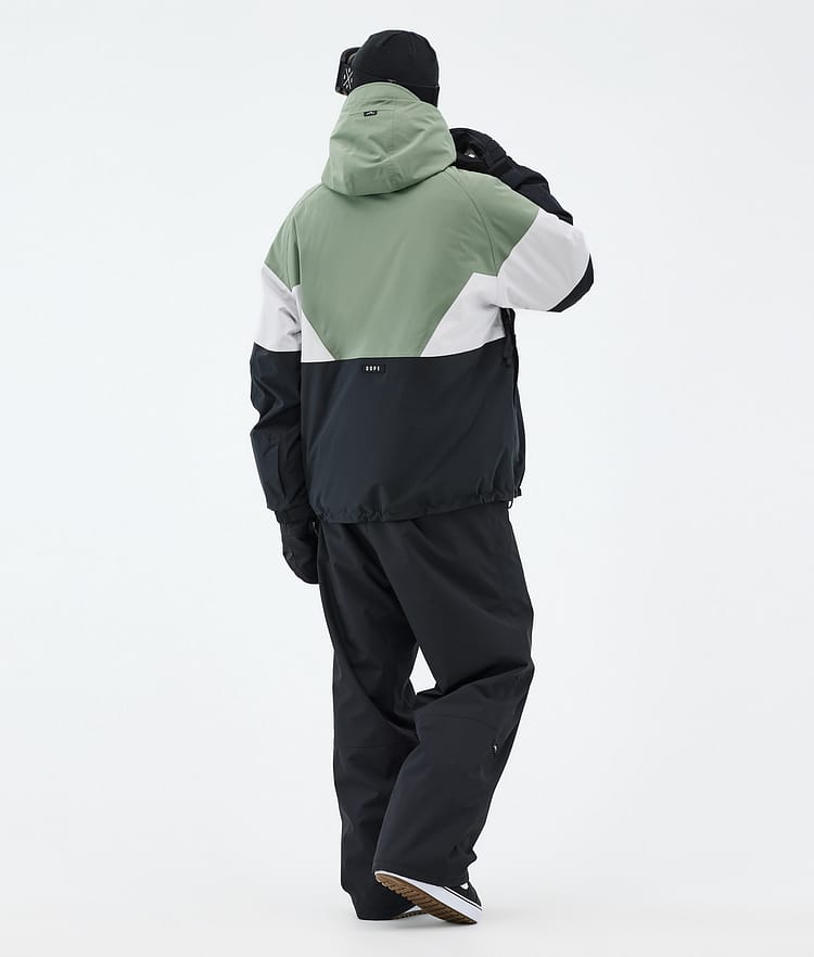 Dope Spartan Snowboardjacka Herr Sport Moss Green/Light Grey/Black, Bild 4 av 8