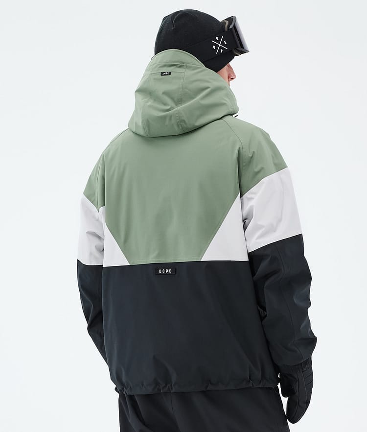 Dope Spartan Snowboardjacka Herr Sport Moss Green/Light Grey/Black, Bild 6 av 8