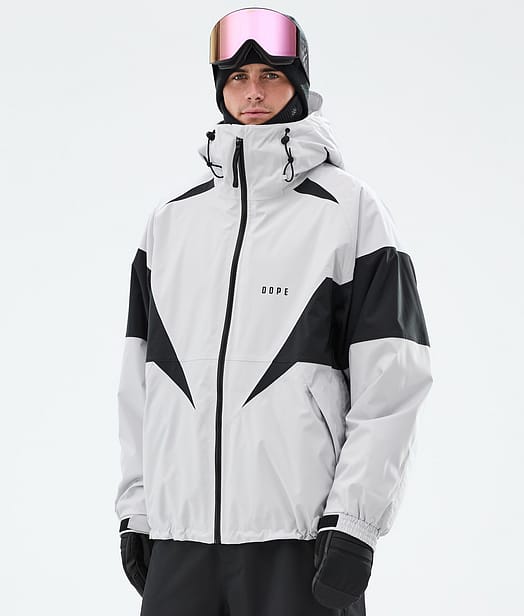 Dope Spartan Snowboardjacka Herr Spike Light Grey/Black
