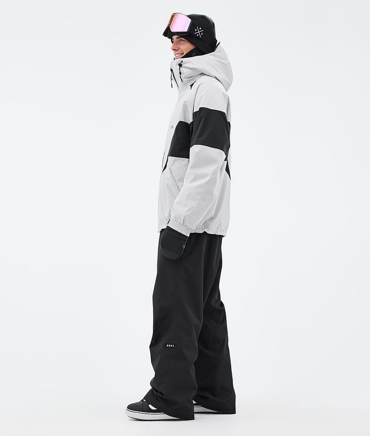 Dope Spartan Snowboardjacka Herr Spike Light Grey/Black, Bild 3 av 8
