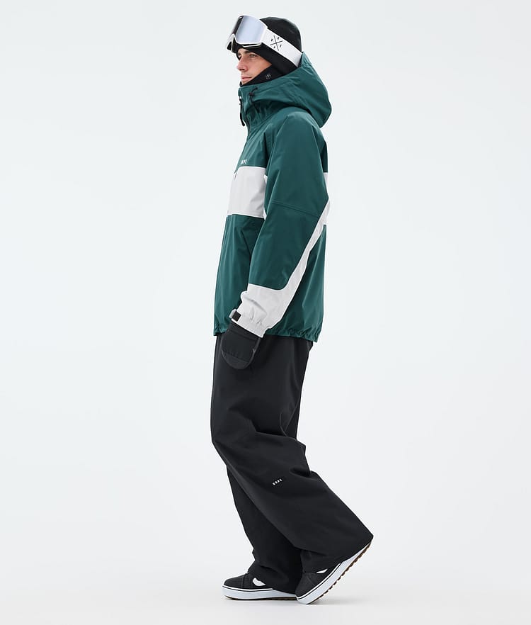 Dope Spartan Snowboardjacka Herr Stripe Bottle Green/Light Grey, Bild 3 av 8