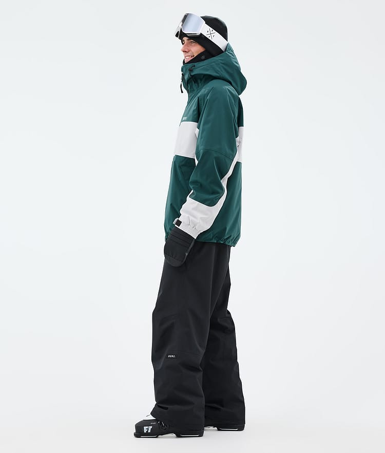 Dope Spartan Skidjacka Herr Stripe Bottle Green/Light Grey, Bild 3 av 8