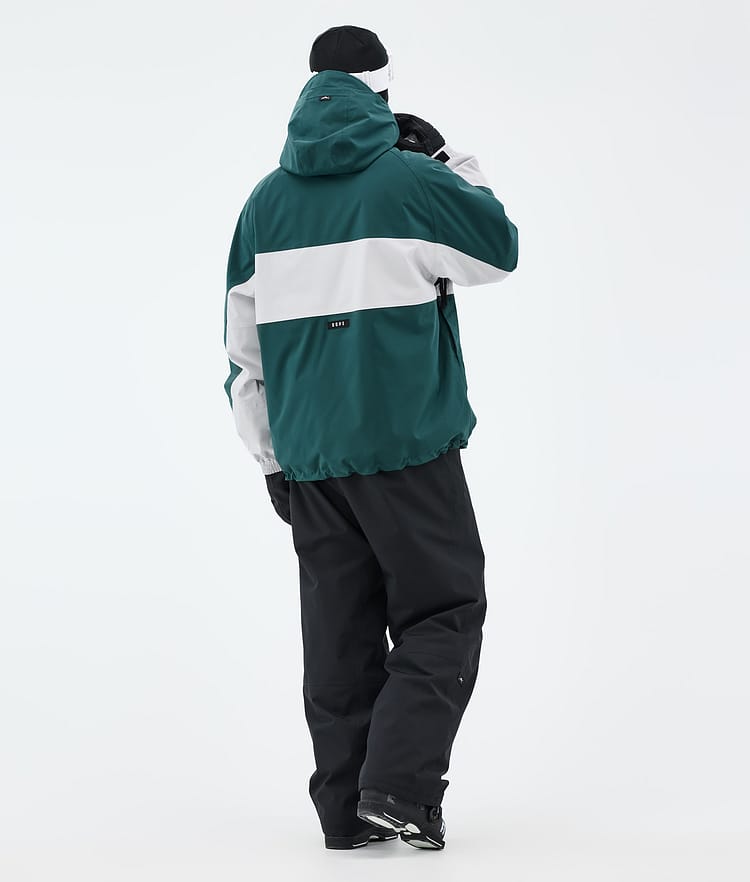 Dope Spartan Skidjacka Herr Stripe Bottle Green/Light Grey, Bild 4 av 8