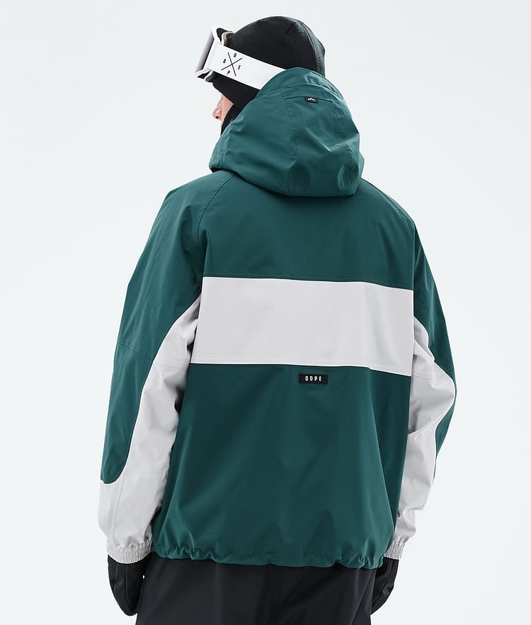Dope Spartan Skidjacka Herr Stripe Bottle Green/Light Grey, Bild 6 av 8