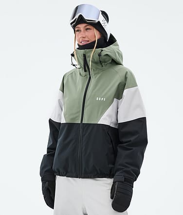 Dope Spartan W Snowboardjacka Sport Moss Green/Light Grey/Black