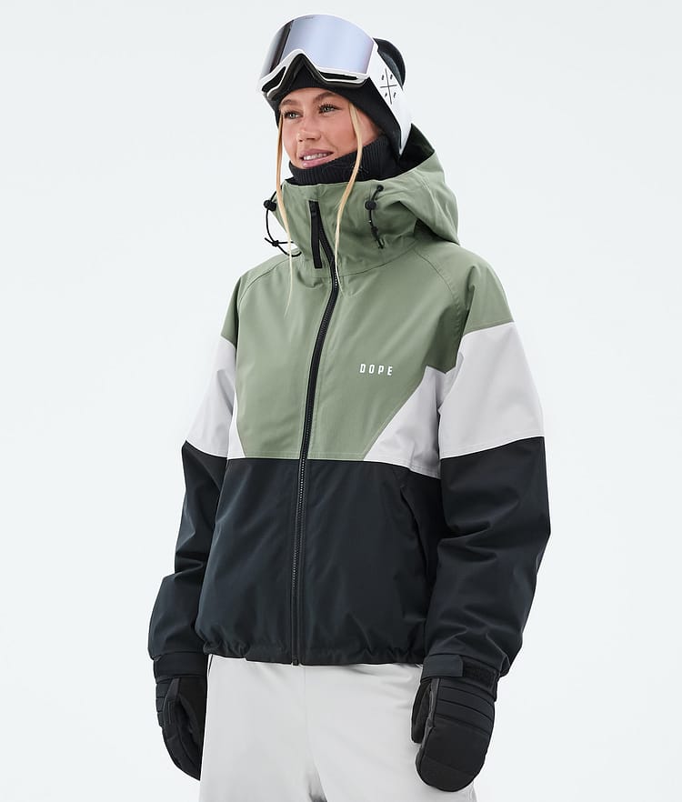 Dope Spartan W Skidjacka Dam Sport Moss Green/Light Grey/Black, Bild 1 av 8