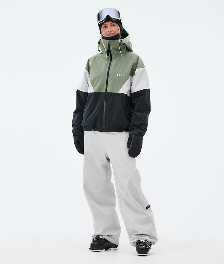Dope Spartan W Skidjacka Dam Sport Moss Green/Light Grey/Black, Bild 2 av 8