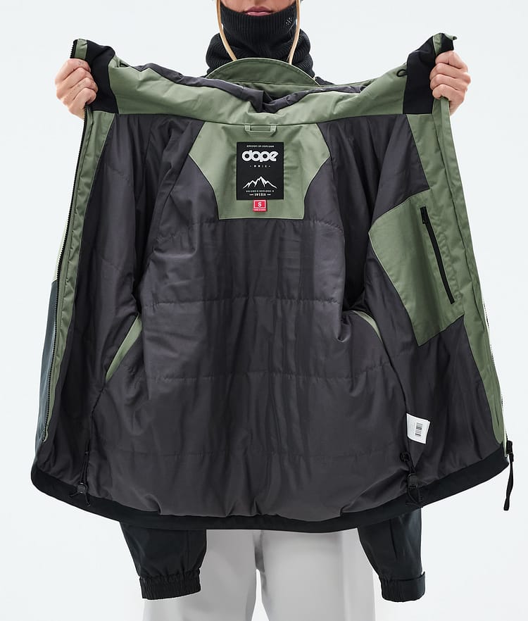 Dope Spartan W Skidjacka Dam Sport Moss Green/Light Grey/Black, Bild 8 av 8