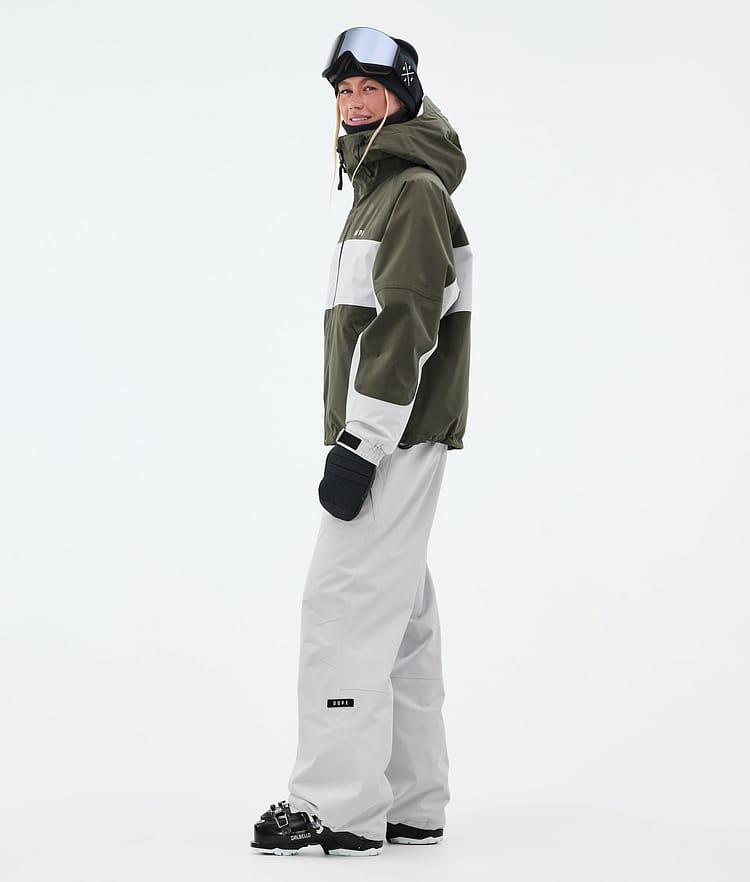 Dope Spartan W Skidjacka Dam Stripe Olive Green/Light Grey, Bild 4 av 9