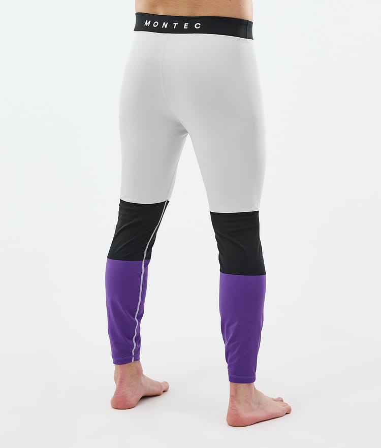 Montec Alpha Underställsbyxa Herr Light Grey/Black/Vivid Purple, Bild 2 av 7