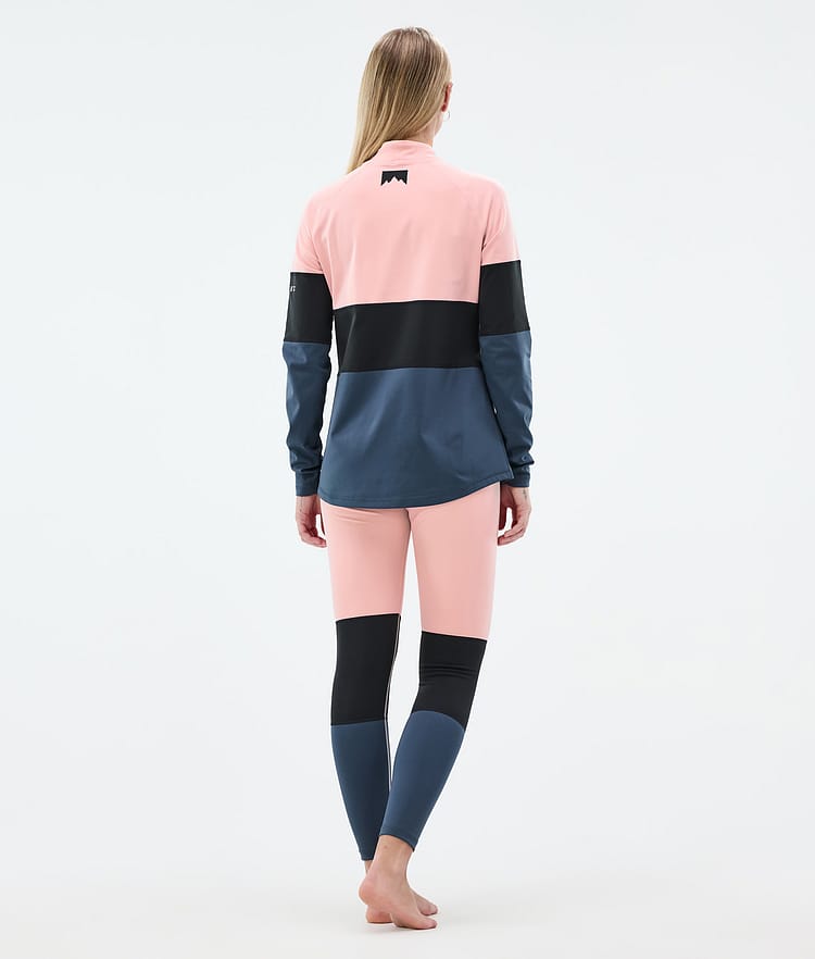Montec Alpha W Underställsbyxa Dam Soft Pink/Black/Metal Blue, Bild 4 av 7