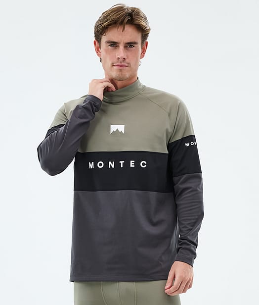 Montec Alpha Underställströja Man Greenish/Black/Phantom