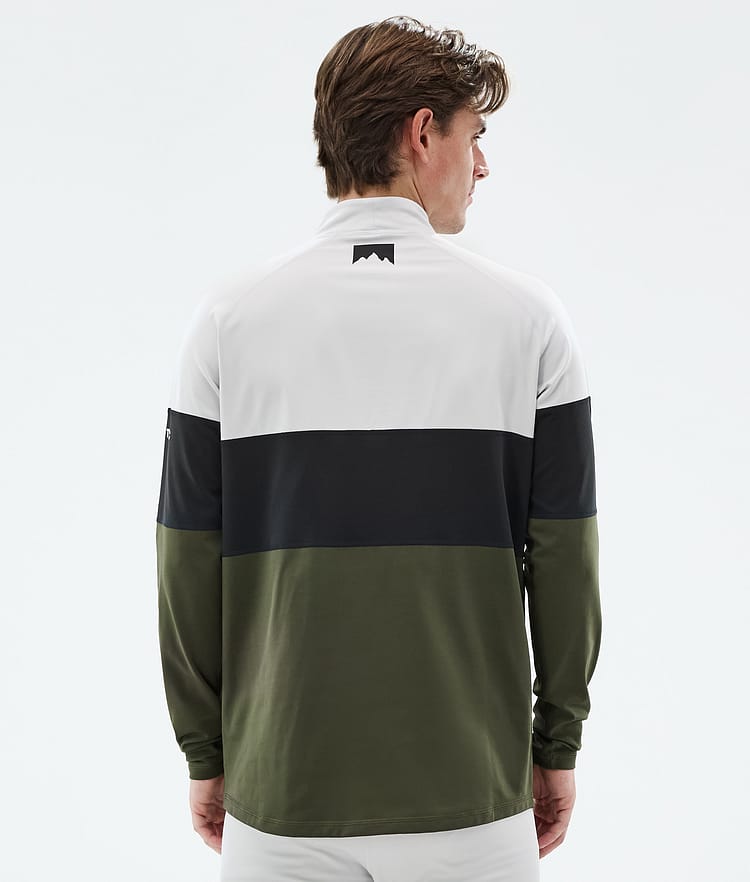 Montec Alpha Underställströja Herr Light Grey/Black/Olive Green, Bild 5 av 5