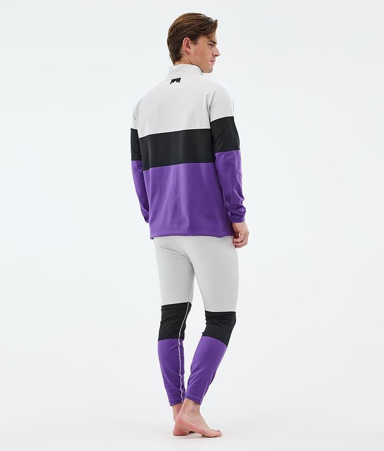 Montec Alpha Underställströja Herr Light Grey/Black/Vivid Purple, Bild 4 av 5