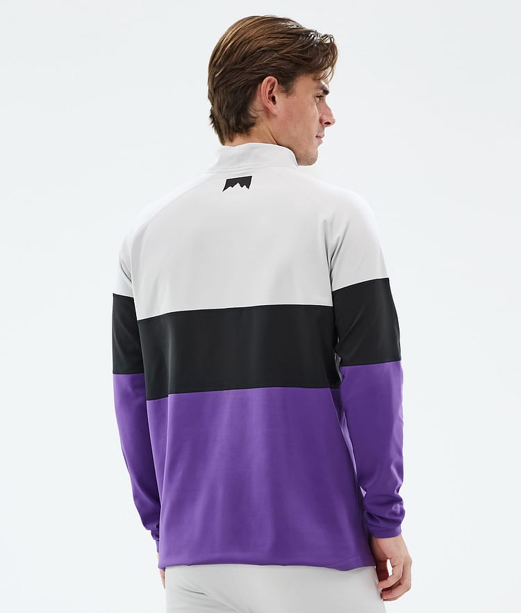 Montec Alpha Underställströja Herr Light Grey/Black/Vivid Purple, Bild 5 av 5