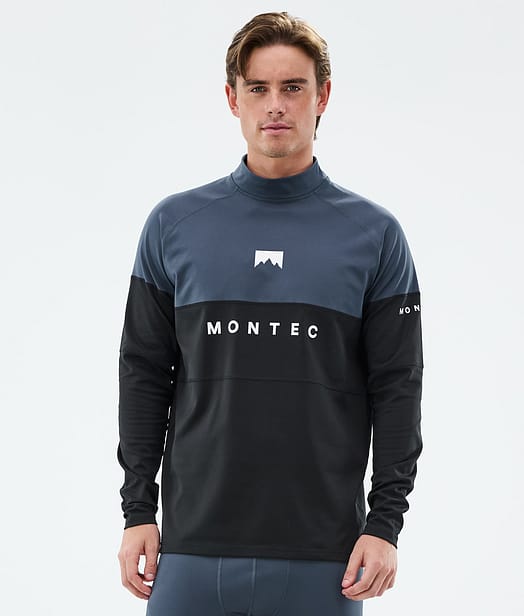 Montec Alpha Underställströja Herr Metal Blue/Black