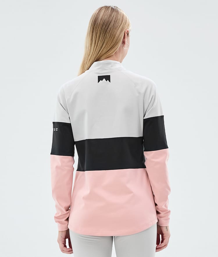 Montec Alpha W Underställströja Dam Light Grey/Black/Soft Pink, Bild 5 av 5