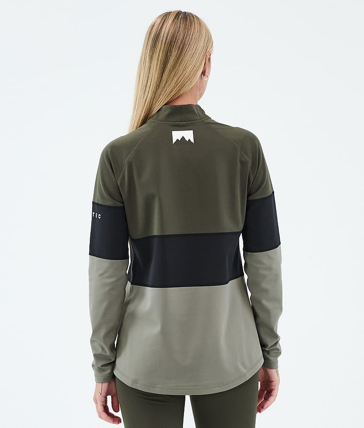 Montec Alpha W Underställströja Dam Olive Green/Black/Greenish, Bild 5 av 5