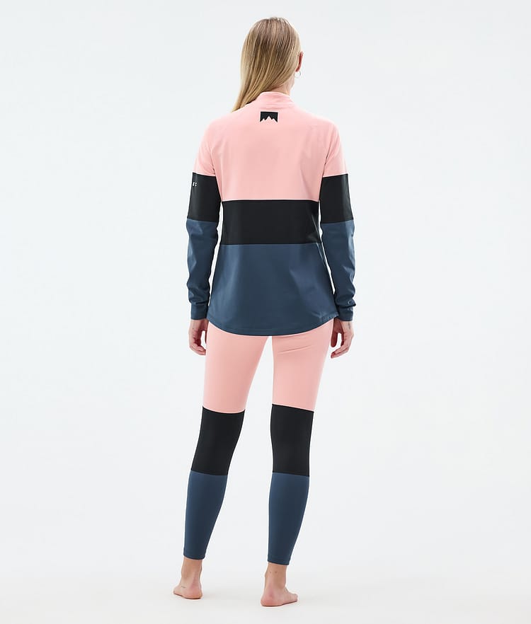 Montec Alpha W Underställströja Dam Soft Pink/Black/Metal Blue, Bild 4 av 5