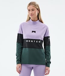 Montec Alpha W Underställströja Dam Faded Violet/Black/Dark Atlantic
